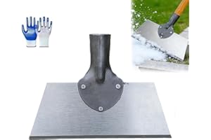 Multifunction Cleaning Shovel, Heavy Duty Multi-Purpose Garden Scraper & Ice Breaker, Flat Head Steel Shovel for Ice Removal,