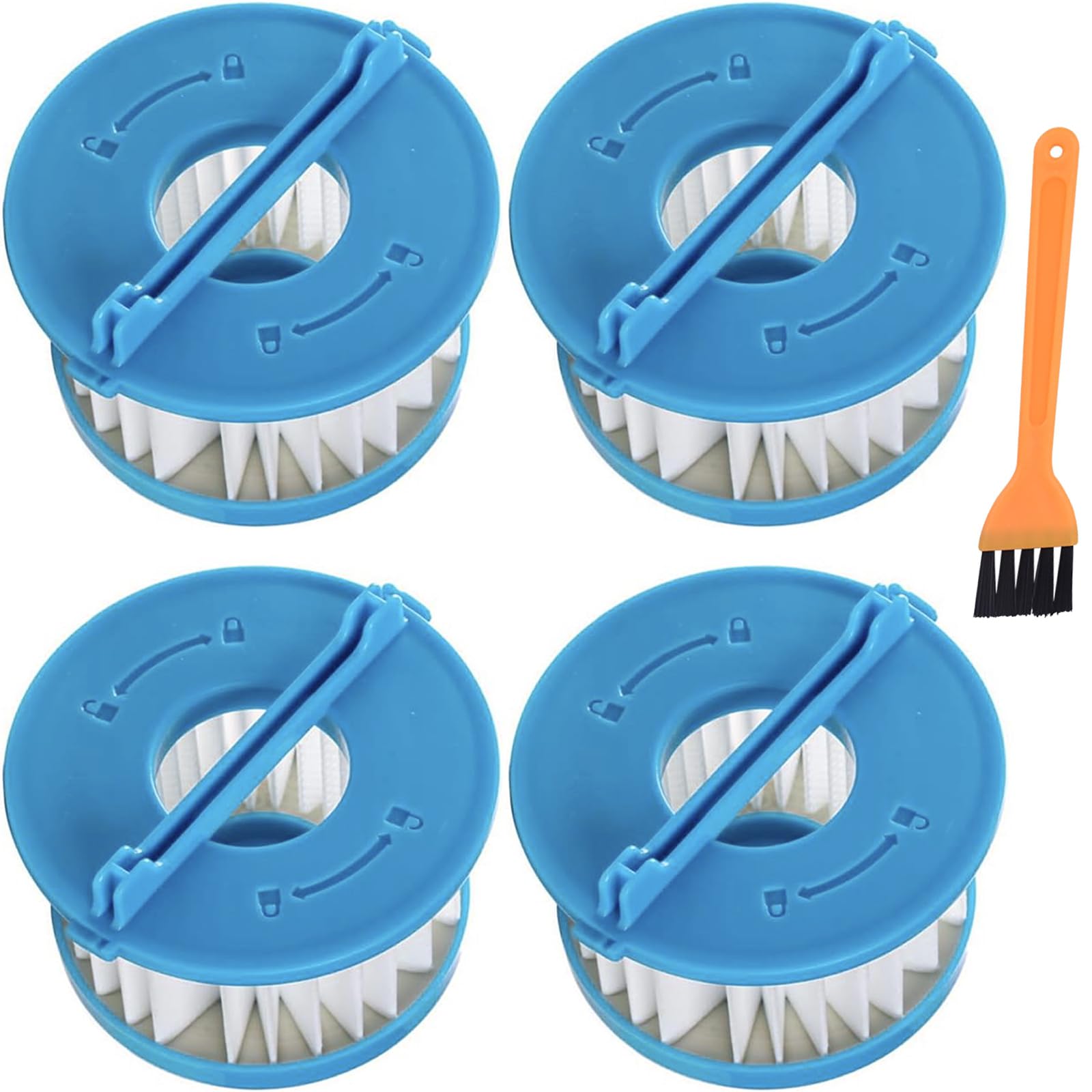 Photo 1 of 4 Pack A32F02 Replacement Filter Compatible with Ryobi 18V ONE+ Wet/Dry Hand Vacuum PCL702 PCL702B PCL702K