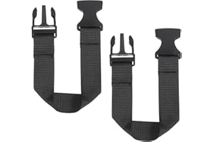 MECCANIXITY 2pcs Fanny Pack Extender Strap, 12" x 1" Belt Bag Waist Bag Extension Strap for Fanny Pack, Pouch, Backpack, Blac