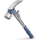 ESTWING Hammertooth Hammer, 24oz Milled Face, Board Straightener, E6-24TM | Made in USA, Finish May Vary, Patented Hammertooth Design, Rip Claw Versatility, Forged In One Piece, Shock Reduction Grip