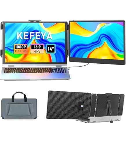 JAPANNEXT Portable Tri-Screen 10.1インチ Amazon.com: JapanNext JN-TRI-IPS101HDR 2-Screen Mobile