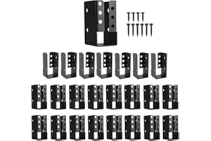 YVHFWOY Concealed Joist Hanger 24PCS,2"x4" Joist Bracket,Framing Bracket,Railing Brackets,Q235B Steel Powder-Coated Joist Hanger Fit for Beam,Swing, Handrail,Fence
