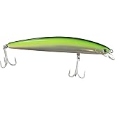 Daiwa Salt Pro Minnow Floating 5.1in Saltwater Fishing Lure | Long-casting floating saltwater lure - weight transfer system, erratic action, realistic scale pattern &amp; heavy-duty hooks