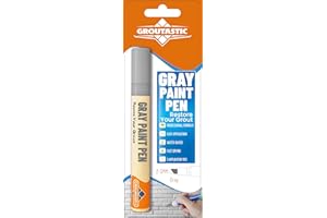 Groutastic Gray Grout Paint Pen Tile Grout Colorant & Sealer Marker, Quick-Dry, Ideal for Bathroom, Shower, Kitchen Tiles Res