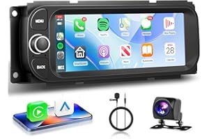 METEESER 2+64G Radio for Dodge Ram 1500/2500/3500 2002-2006,for Jeep Grand Cherokee 1999-2004,for Jeep Wrangler 2003-2006-Android Wireless CarPlay Android Auto 6.86” IPS Touch Screen Car Radio for Dodge Ram