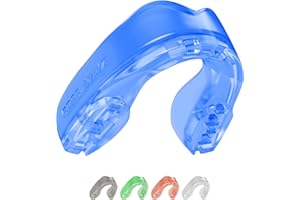 SafeJawz Elements Dual Layer Mouthguard Premium Protection Adults and Junior Gum Shield with Case for Boxing, MMA, Rugby, Mar