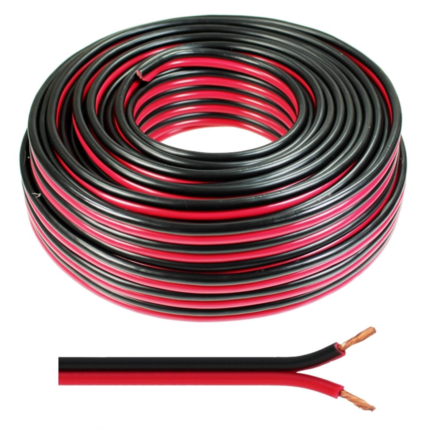 SeKi Speaker Cable Red/Black 2 x 4.00 mm² 25 m Ring