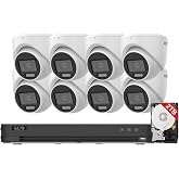 LTS 8CH Security Camera System Kit 8-ch DVR w/ 2TB HDD + 2MP Hybrid Light Turret Cameras, LTD8308D-ETC, CMHT2122-28LF (8 Cameras)