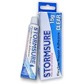 Stormsure Flexible Repair Adhesive (15g) Clear - Heavy Duty Waterproof Adhesive, All-Purpose, Ultra-Durable, High Strength and Temperature Resistant