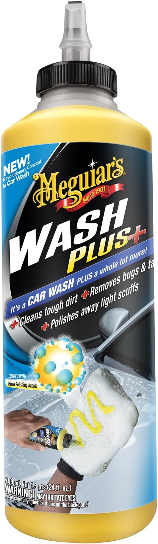 Meguiar's G25024 Car Wash Plus, 24 oz.