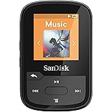SanDisk 32GB Clip Sport Plus MP3 Player, Black - Bluetooth, LCD Screen, FM Radio - SDMX32-032G-G46K