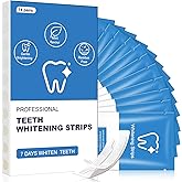 Teeth whitening Strip,28 Sensitivity Free Whitening Strips, Peroxide Free,14 Treatments Kit Professional and Safe Teeth whitening Strips