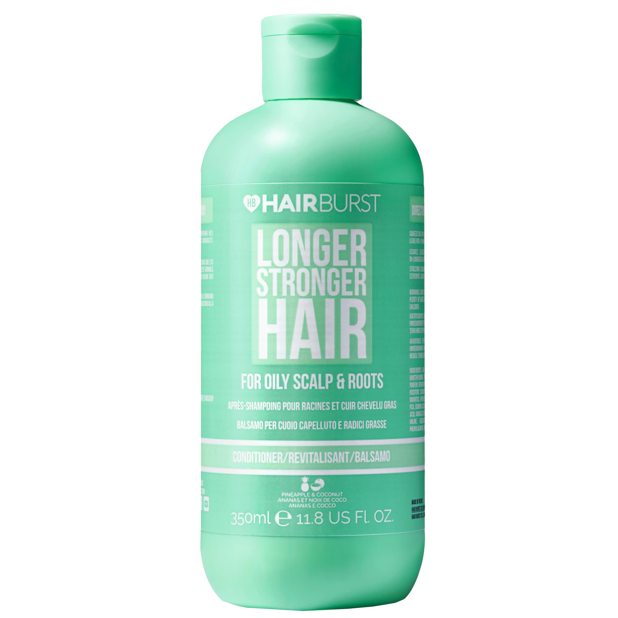 HAIR BURST Hair Conditioner for Oily Roots and Scalp - Removes Excess Sebum and Greasy Oil Build-Up - Vegan - 350ml