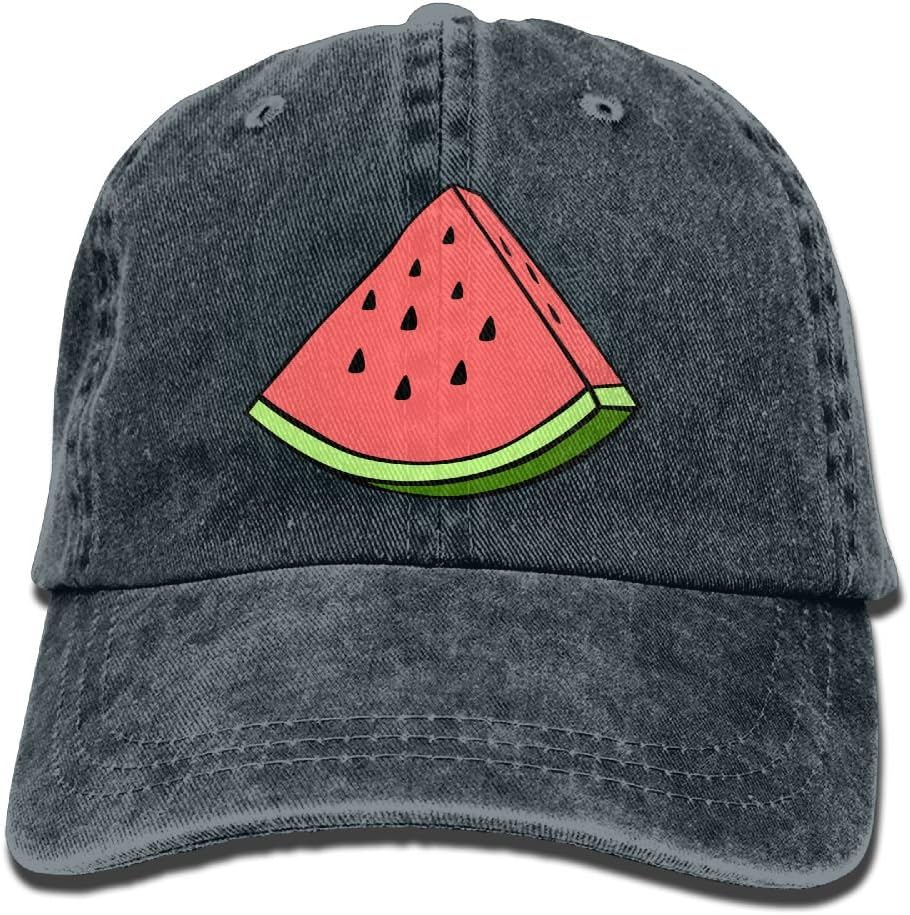 JohnH Unisex Cute Simple Fruit Watermelon Baseball Cap Washed Dyed
