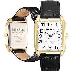 Miykon Vintage Watches for Men - Tank Square Gold