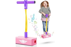 CUUGO LET'S GO! CG Jumping Promotes Growing Taller- Pogo Stick Foam Pogo Jumper for Kids, Toys for 3-12 Year Old Boys Girls Outdoor Toys Indoor Toys Fun Gifts Christmas Stocking Stuffers Gifts