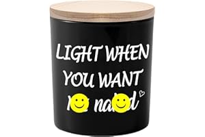 BFJLIFE Candles Gifts for Him Funny Unique Anniversary Valentines Fathers Day Christmas Birthday Gifts for Boyfriend Husband Men Stocking Stuffers Sandalwood Scented Soy Candle