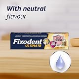Fixodent Ultimate Denture Adhesive Flavour Free 40g Pack of 3 view 6