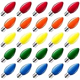 Brightown 25 Pack C9 Incandescent Bulbs, Multicolor