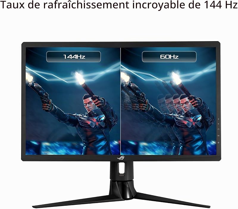 ROG XG27UQR - Ecran PC Gaming 27" 4K - Dalle IPS - 144Hz - 1ms - 3840 x 2160-400cd/m² - 2X Display Port, 2X HDMI et 2X USB - Display HDR 400-90% DCI-P3 - Adaptive Sync - DSC, Noir