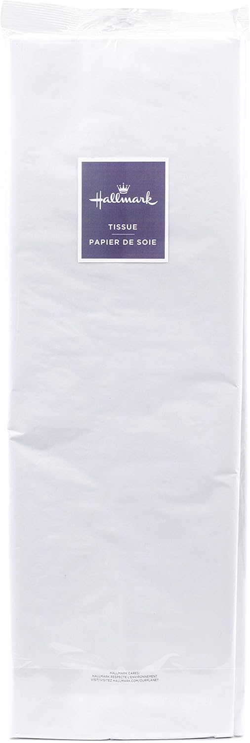Hallmark White Tissue Paper (100 Sheets) for Birthdays, Easter, Mothers Day, Graduations, Gift Wrap, Crafts, DIY Paper Flowers, Tassel Garland and More: Kitchen & Dining