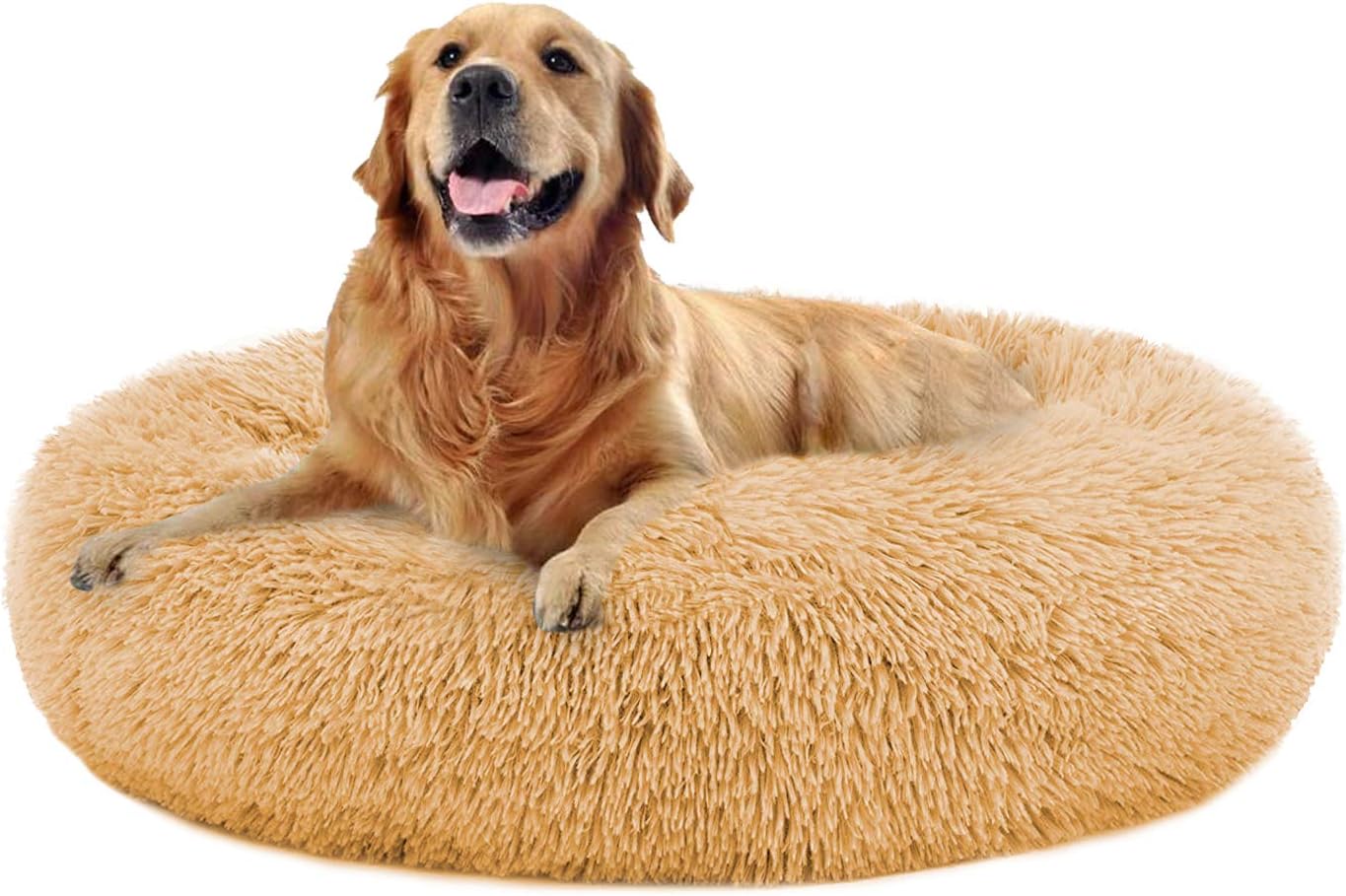 Amazon.com : Dog Beds for Large Medium Small Dogs Round ...