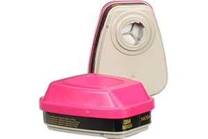 3M P100 Respirator Cartridge/Filter 60925, 1 Pair, NIOSH APPROVED, Protects Against Formaldehyde, Organic Vapors and Particulates, Use in General Manufacturing, Heavy Industrial, Metal Production