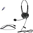 OvisLink Avaya Phone Headset with Noise Canceling | Dual Ear Headset for Call Center All-Day | Supreme HD Voice Quality | Compatible Avaya IP Deskphone 9508, 5410, 1416, 18D and More