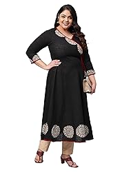 Yash Gallery Women's Cotton Slub Patchwork Angrakha