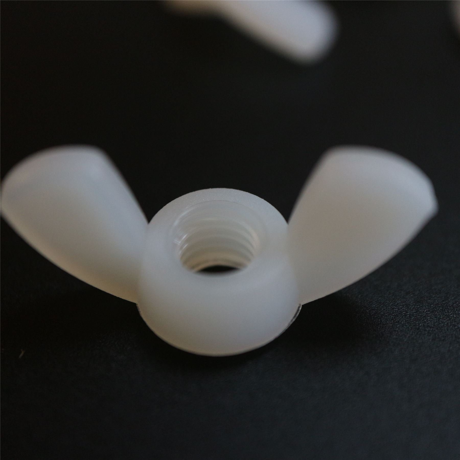 Pack of 50 Transparent Clear Plastic Nylon M6 Butterfly, Wing Nuts-Nylon Plastic Screws