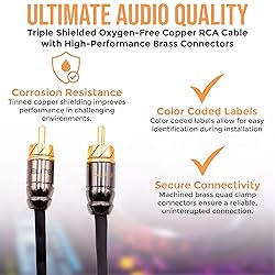 Elite Audio Pro Series 20ft. 2-Channel Car Audio
