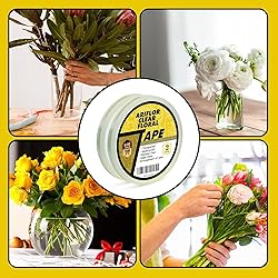 ARIFLOR 2Packs Clear Floral Tape - 1/4" Wide Floral
