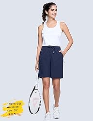MAGCOMSEN Womens Hiking Shorts Quick Dry 8 Inch
