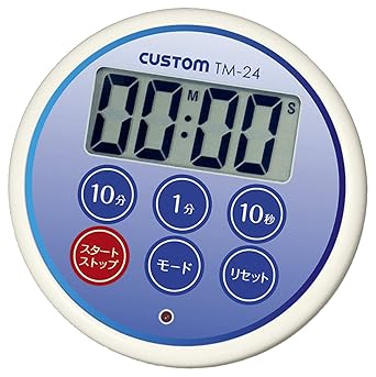 【クリックで詳細表示】カスタム (CUSTOM) 防滴タイマー 6ボタン式 IPX4準拠 TM-24