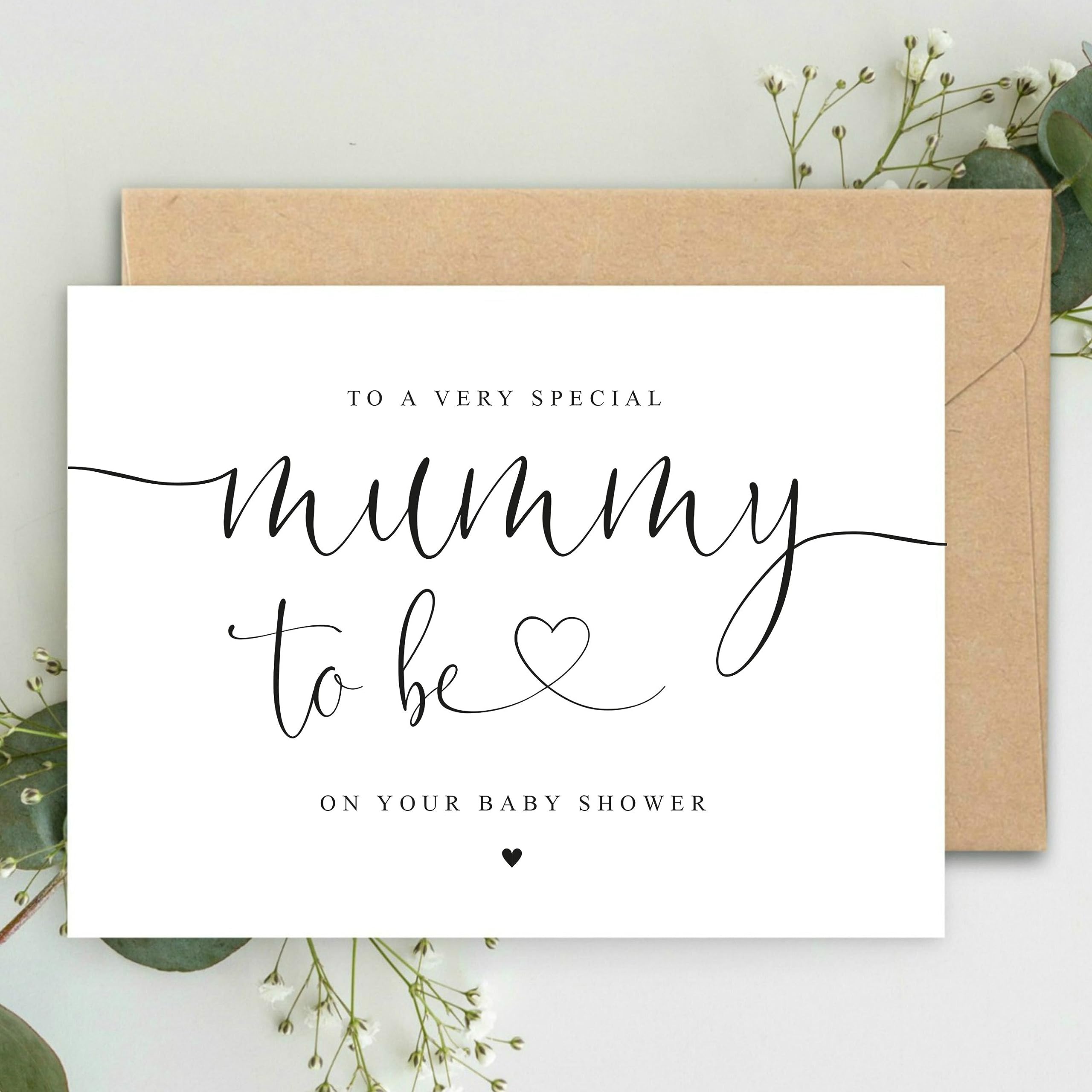 A special Mummy to be on your Baby Shower A5 Card with envelope, Baby Shower Card for Mummy to be, Card for Baby Shower, Minimalistic