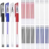 JANYUN 8 Pieces Heat Erasable Pens for Fabric with 52 Refills Fabric Marking Pens Fabric Markers for Quilting Sewing DIY Dres