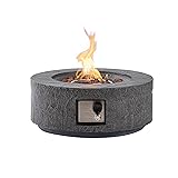 Propane Fire Pit Table, 28 in Round Outdoor Propane