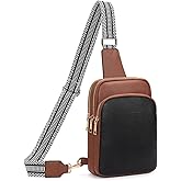 FALAN MULE Crossbody Bags for Women Trendy Leather Sling Chest Bag Fanny Packs for Women