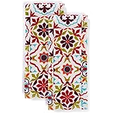Fiesta Worn Tiles Kitchen Towel Set, Multicolor, 2 Piece