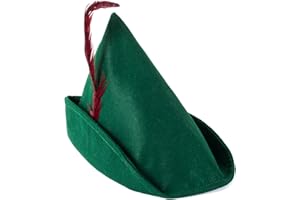 Tigerdoe Alpine & German Hat with Feather - Green Tyrolean Bavarian Costume Hat