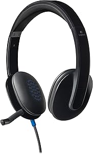 Logitech High-performance USB Headset H540 for Windows and Mac, Skype Certified