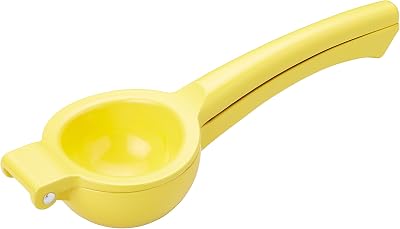 KitchenCraft Lemon Squeezer Handheld Juicer Yellow 22 x 7.5 x 4.5cm