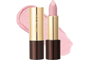 FOCALLURE Glisten Opal Shine Lipstick, High Impact Lip Color, Moisturizing Tinted Lip Balm, Lightweight & Hydrating Formula for Lip Care, SOUR SUGAR
