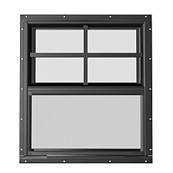 WRISIN 2 Pack Shed Windows 24" W x 27" H Flush