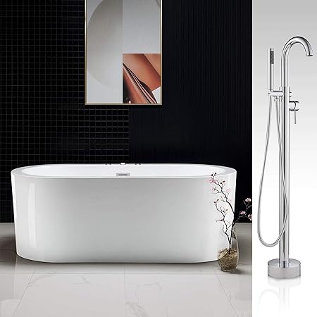 Woodbridge 67 Whirlpool Water Jetted And Air Bubble Freestanding