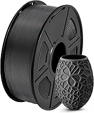 SUNLU PLA 3D Printer Filament PLA Filament 1.75mm, Neatly Wound 3D Printing Filament 1.75mm, Dimensional Accuracy +/- 0.02 mm, Fit Most FDM 3D Printers, 1kg Spool (2.2lbs), Black