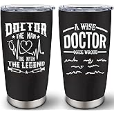 Pewuvos Doctor Gifts for Men, Gifts for Doctors Male, Best Doctor Ever Gift, Funny Gift for Doctors, 20 oz Stainless Steel Tumbler