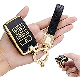 LCWPJWWS for Land Rover Key Fob Cover,Soft TPU 360 Degree Protection for 2018-2022 Land Rover Discovery Range Rover Sport Evoque Car Key Shell Case