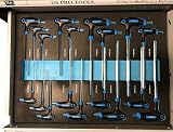 US PRO 7 Drawer Roller Tool Box Cabinet with Full Tool Set Grey/Black view 6
