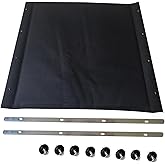 Migeek 20-Inch Wheelchair Replacement Seat, Replacement Parts with Hardware, Nylon Seat, Black (20 X 16)